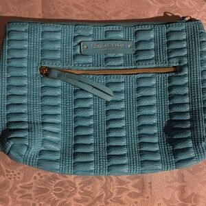 Elizabeth Arden Turquoise Textured Cosmetic clutch